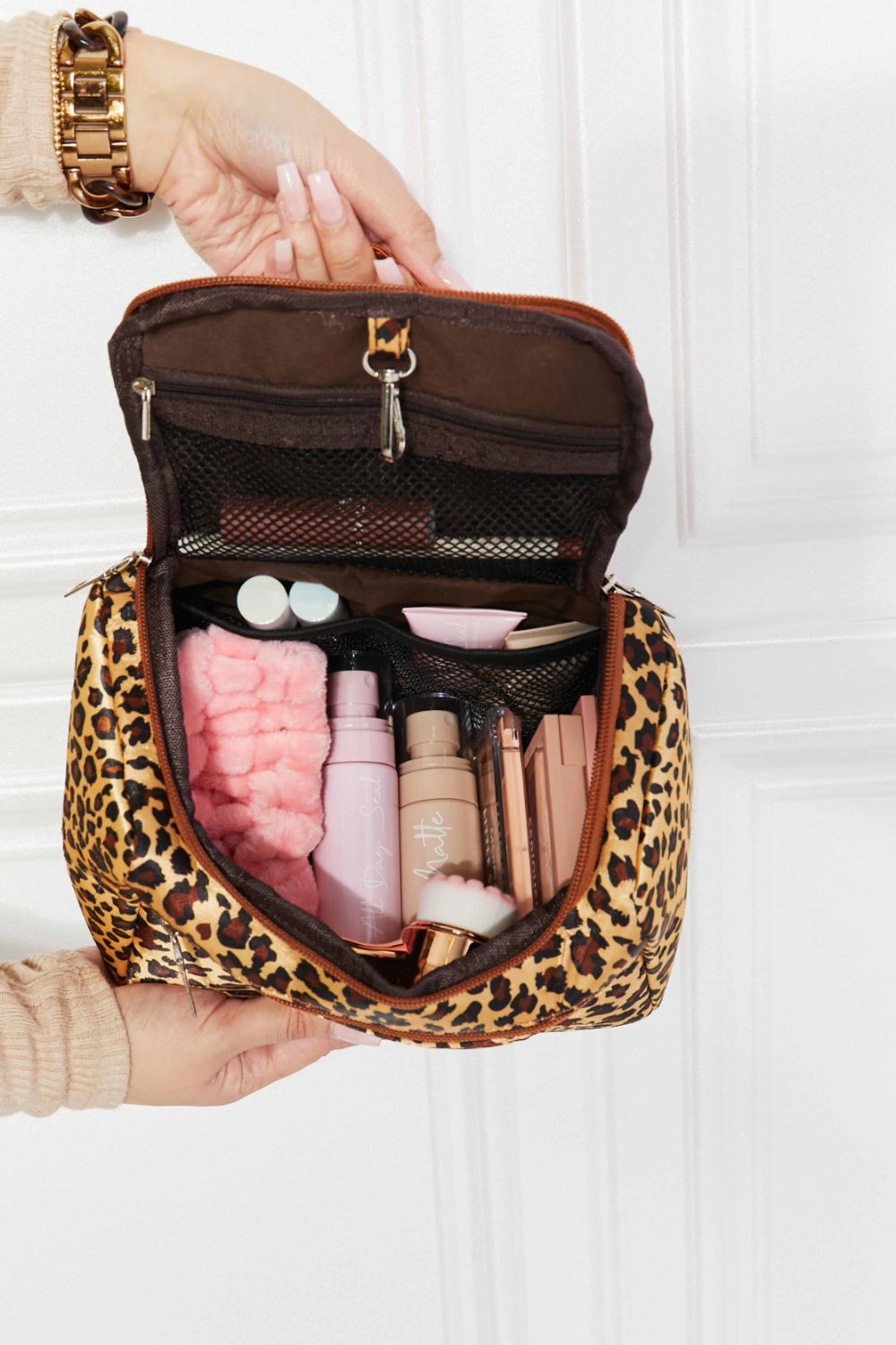Organize My Life Printed Makeup Bag with Strap