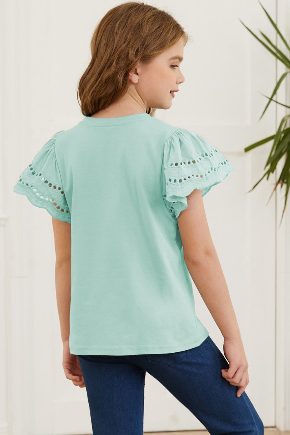 Olivia's Girls Flutter Sleeve T-Shirt