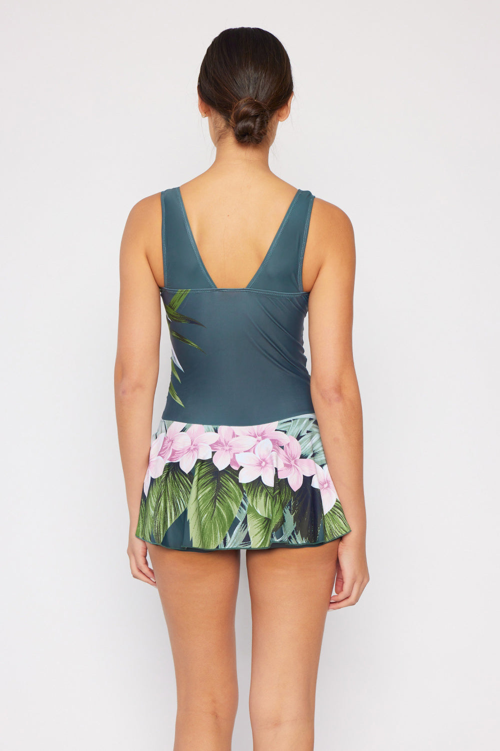 Marina West Swim Clear Waters Swim Dress in Aloha Forest