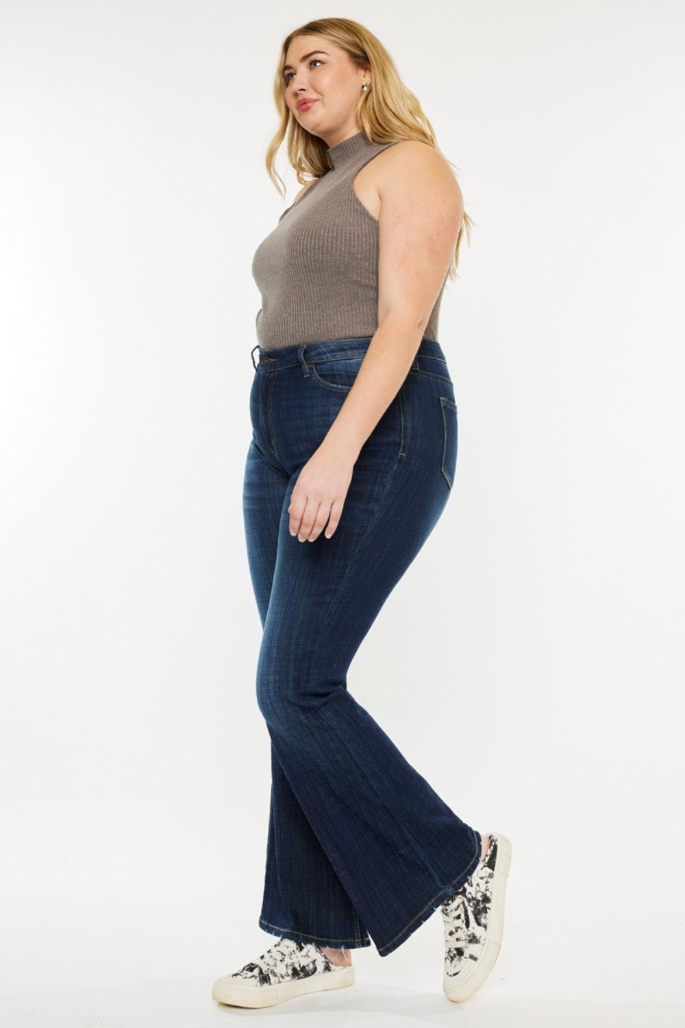 Kancan Kendra Mid Rise Flare Jeans