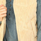 VERY J Fall Adventures Zip Up Padded Corduroy Puffer Vest in Cream