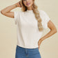 Double Take Lovely Day Mock Neck Short Sleeve Sweater