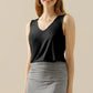 Ninexis Basically Chic V-Neck Curved Hem Tank