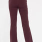 Mono B Own It Drawstring Flared Pants in Plum