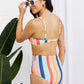 Marina West Swim Take A Dip Twist High-Rise Bikini in Stripe