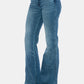 Judy Blue Sidney Tummy Control Cut Hem Flare Jeans