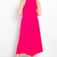 Be Stage Hello Darling Midi Tank Dress with Pockets in Fuchsia