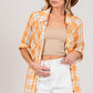 SAGE + FIG You Plaid Me At Hello Button Up Side Slit Shirt