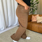 RFM Dawn High Rise Garment Dye Wide Leg Jeans in Coffee