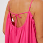 Double Take My Favorite Ruffle Trim Tie Back Cami Jumpsuit with Pockets