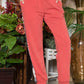 Celeste Design Disappearing Act Camouflage Elastic Waist Sweatpants in Red