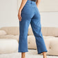 RFM Chloe Tummy Control High Waist Raw Hem Crop Jeans