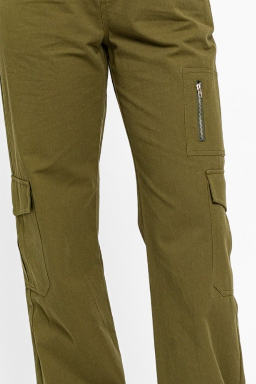 Tasha Apparel Out Of Site High Waisted Wide Leg Cargo Pants with Pockets