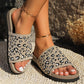 A Leopard's Touch Open Toe Sandals