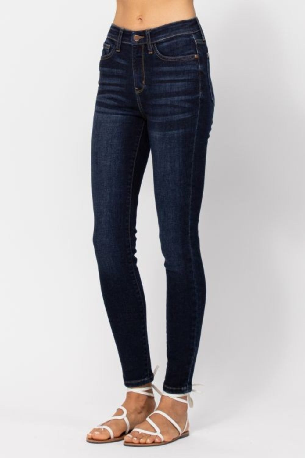 Judy Blue Cari High Waist Handsand Skinny Jeans