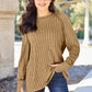 Basic Bae Ready to Slay Ribbed Round Neck Long Sleeve Knit Top