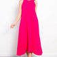 Be Stage Hello Darling Midi Tank Dress with Pockets in Fuchsia