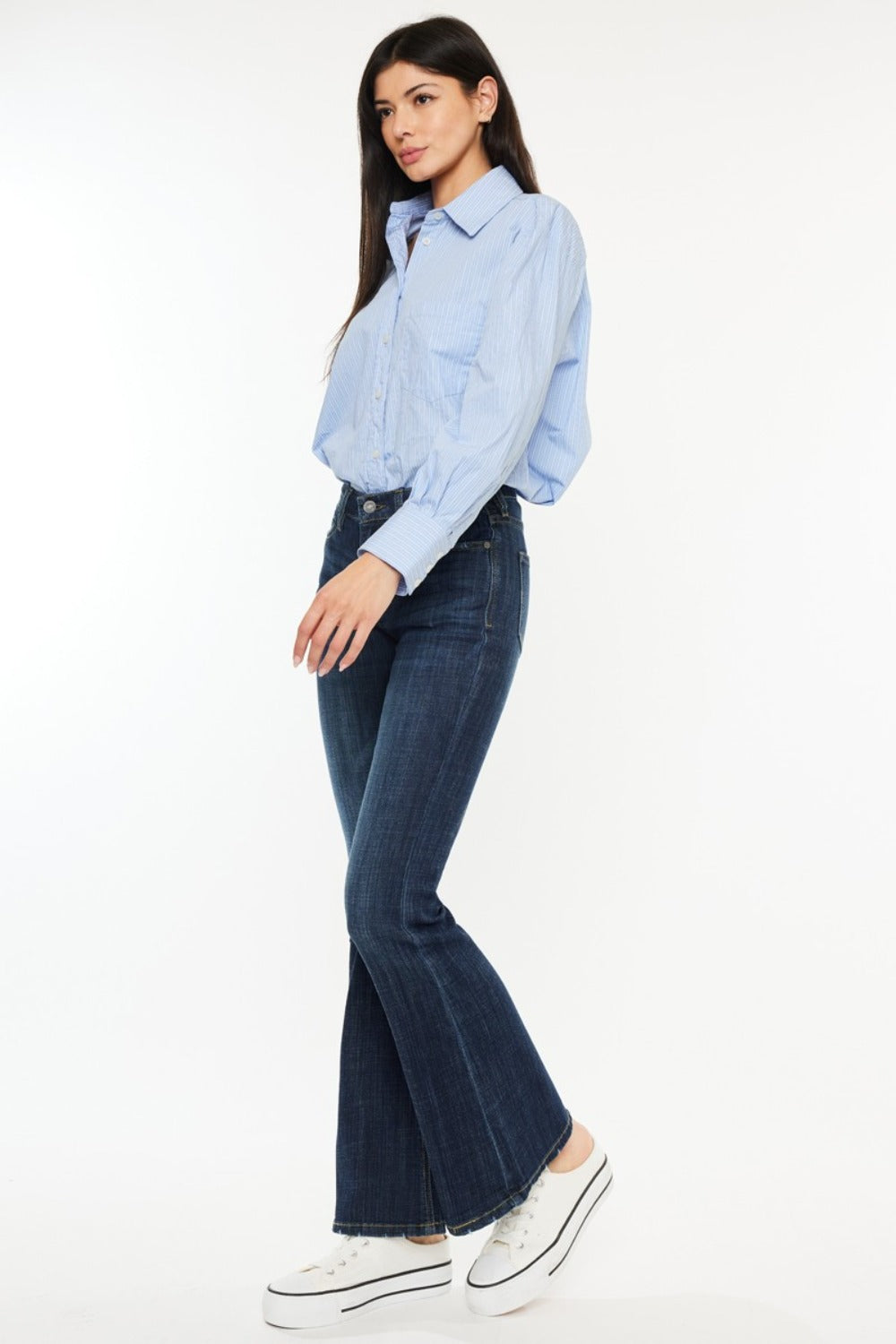 Kancan Kendra Mid Rise Flare Jeans