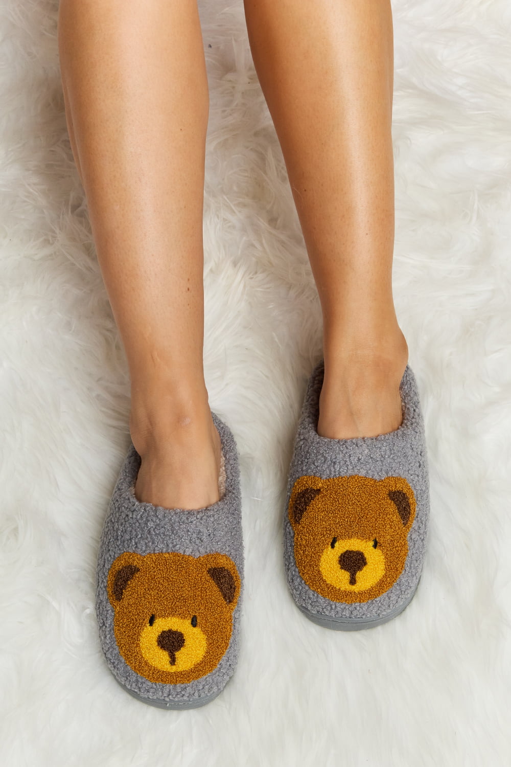 Melody My Teddy Bear Plush Slide Slippers