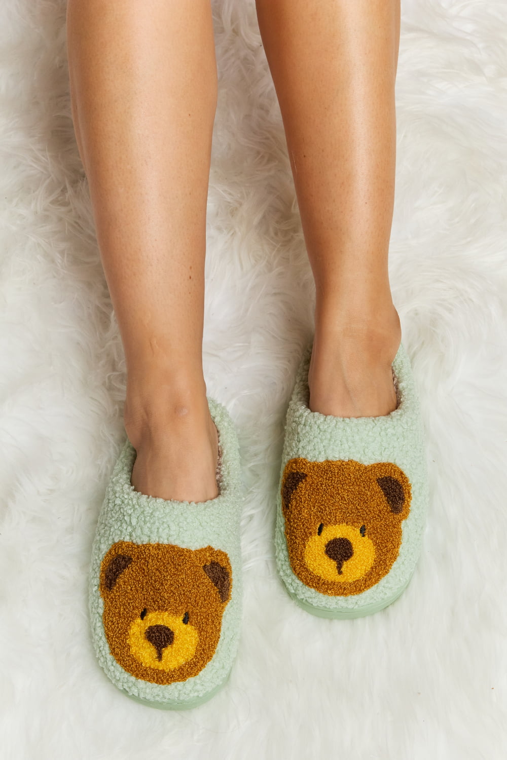 Melody My Teddy Bear Plush Slide Slippers