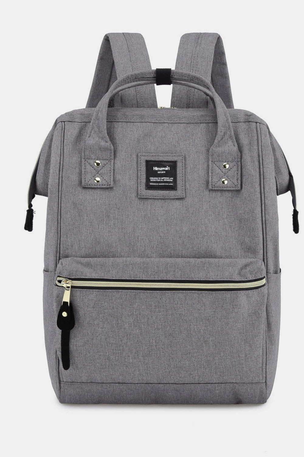 Himawari Creating Space Waterproof Canvas Backpack Bag with Side Pockets