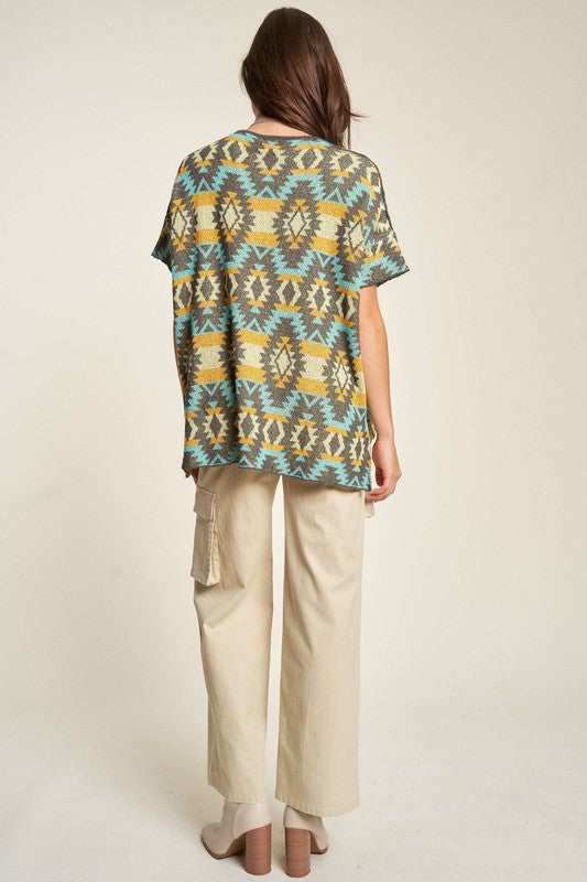 Davi & Dani Everyday Balance Flap Pocket Mid Rise Cargo Pants in Khaki