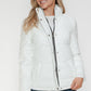 YMI Cozy Perfection Pocketed Zip Up Turtleneck Puffer Jacket in White