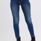 Judy Blue Evie Mid-Rise Waist Skinny Jeans with Pockets