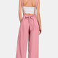 Zenana My Vibe Pocketed Wide Strap Wide Leg Overalls in Light Rose