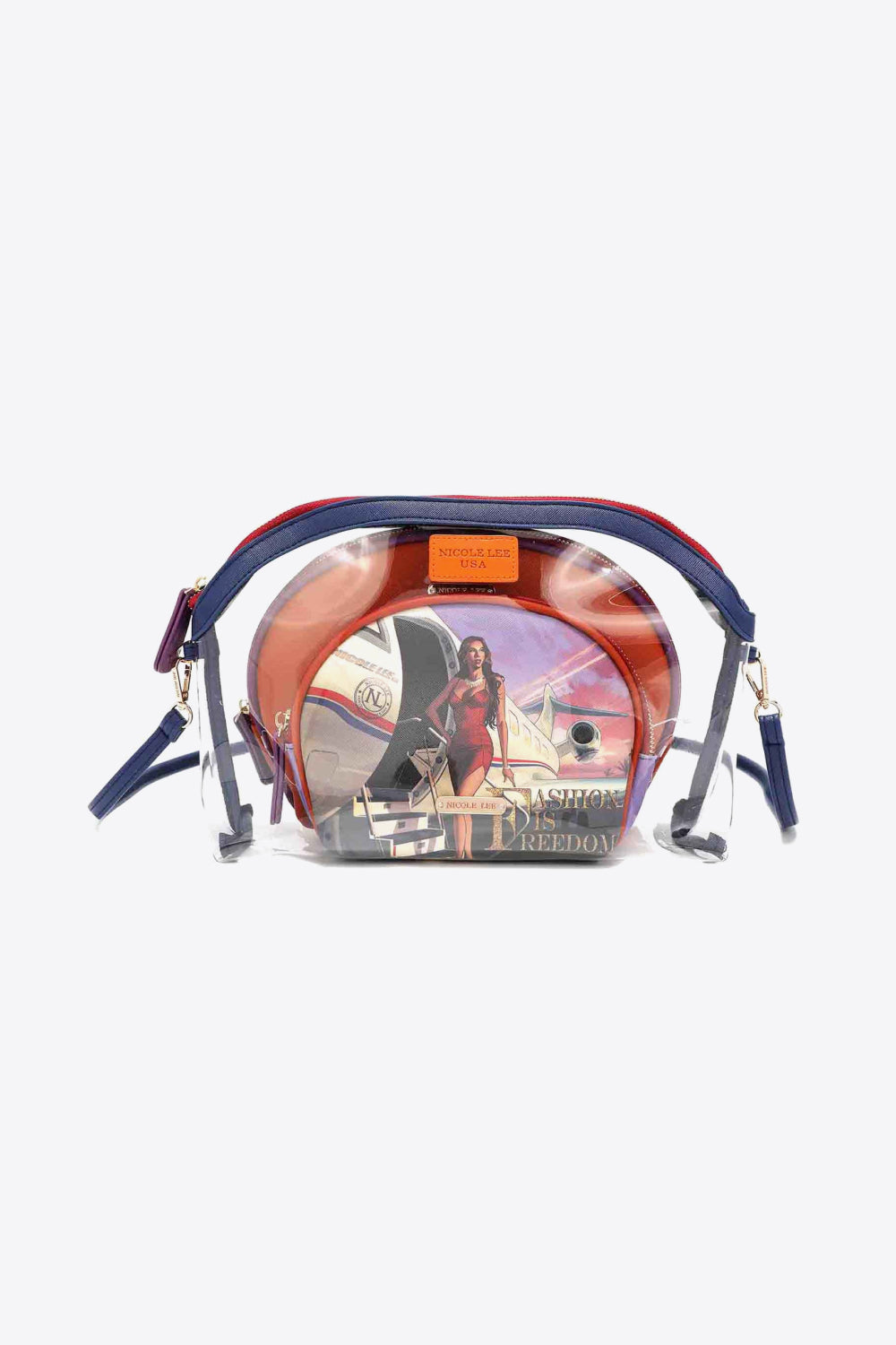 Nicole Lee USA Summer Days 3-Piece Patterned Crossbody Pouch