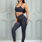 Leading The Pack Leopard Cutout Sports Bra and Leggings Set