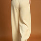 Umgee Breezy and Beautiful Elastic Waist Wide Leg Pants in Cream
