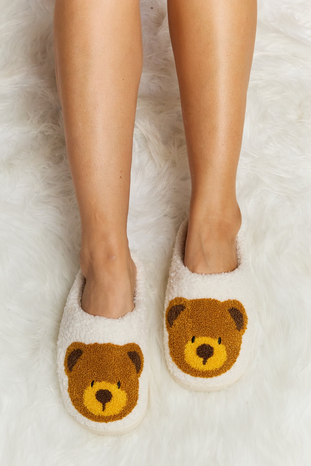 Melody My Teddy Bear Plush Slide Slippers