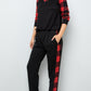 Celeste Design Wonders Around Plaid Side Print Sweatpants