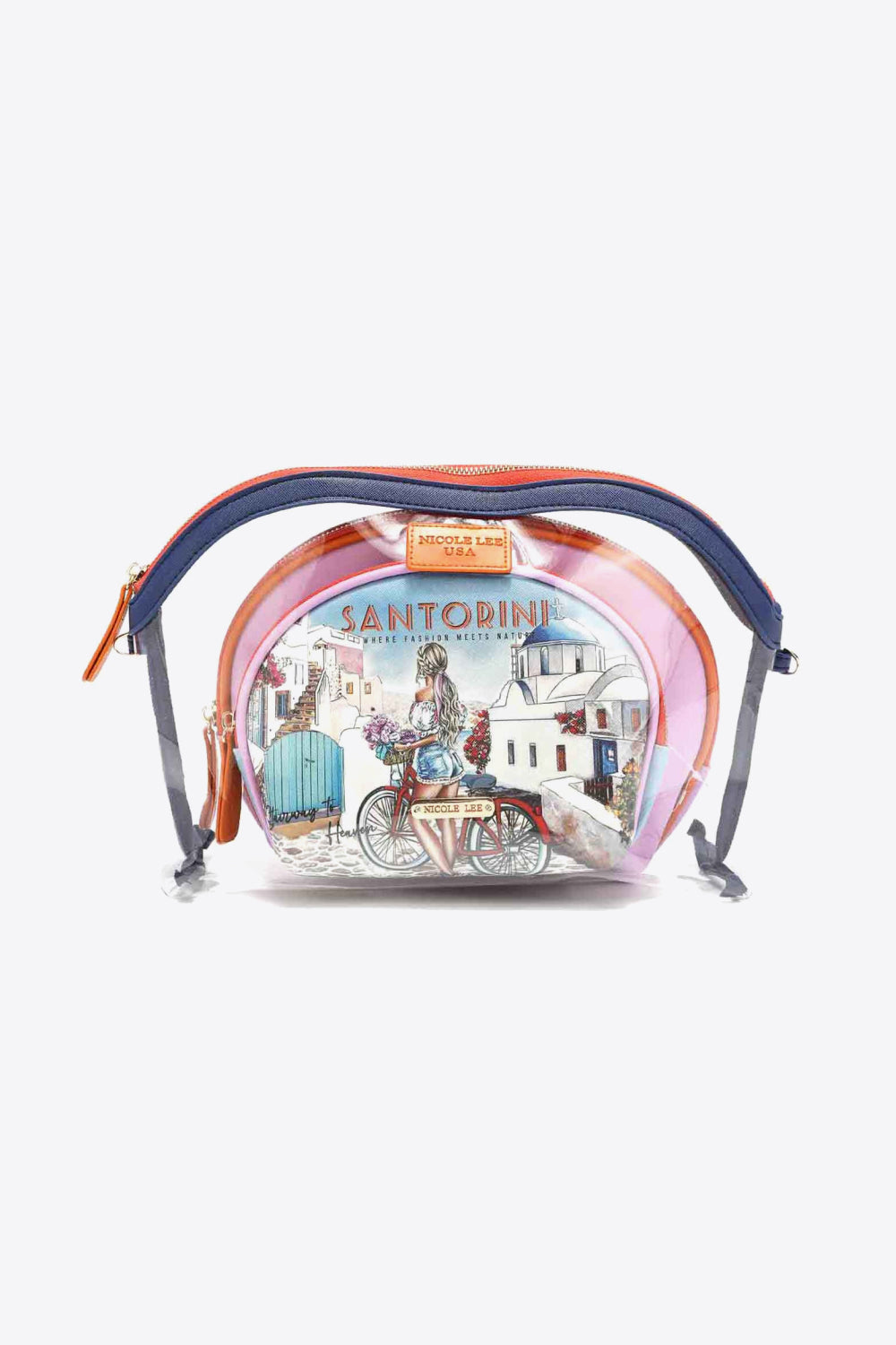 Nicole Lee USA Summer Days 3-Piece Patterned Crossbody Pouch