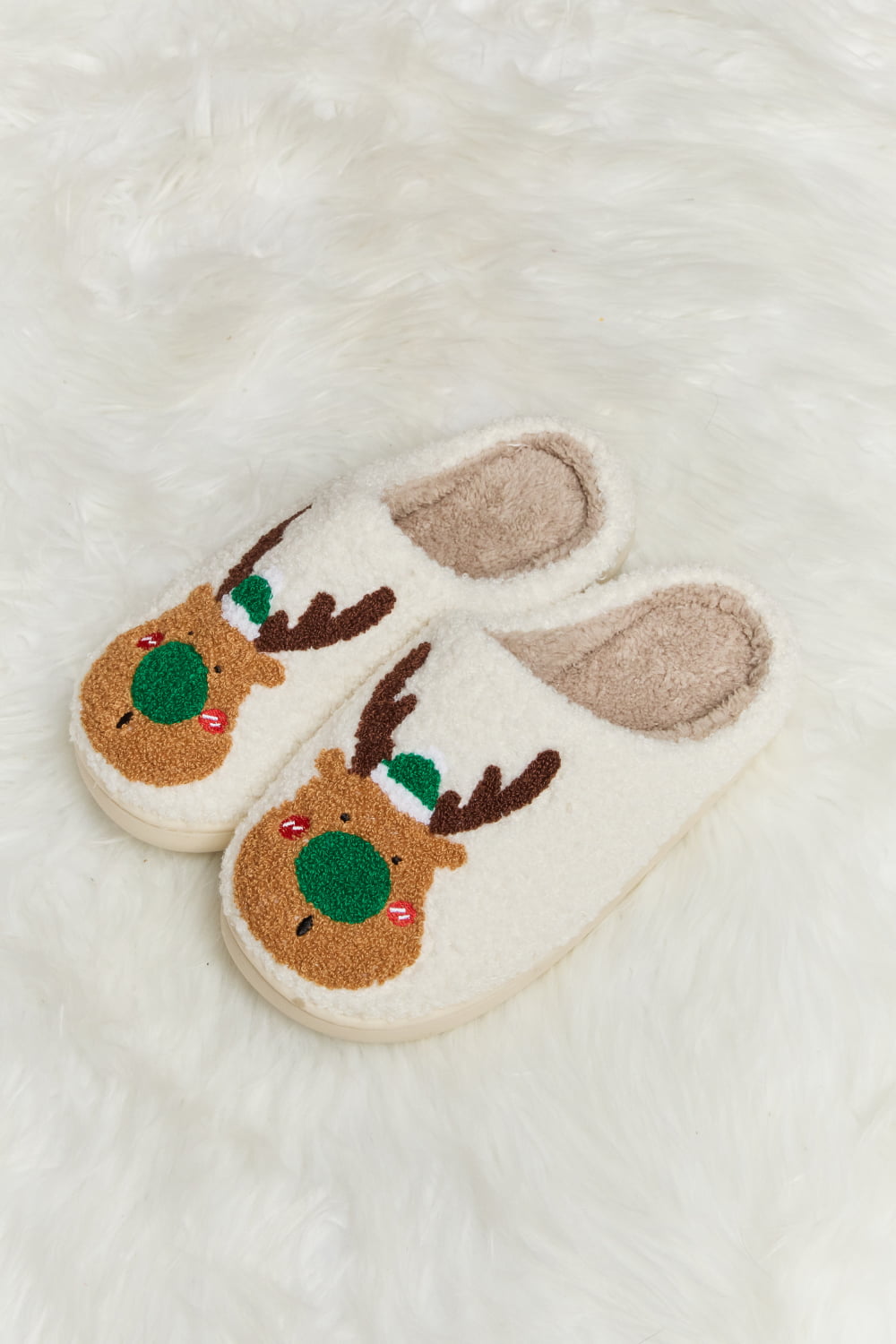 Melody Rudolph Plush Slide Slippers