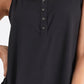 Ninexis Take Me Away Square Neck Half Button Tank