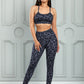 Leading The Pack Leopard Cutout Sports Bra and Leggings Set