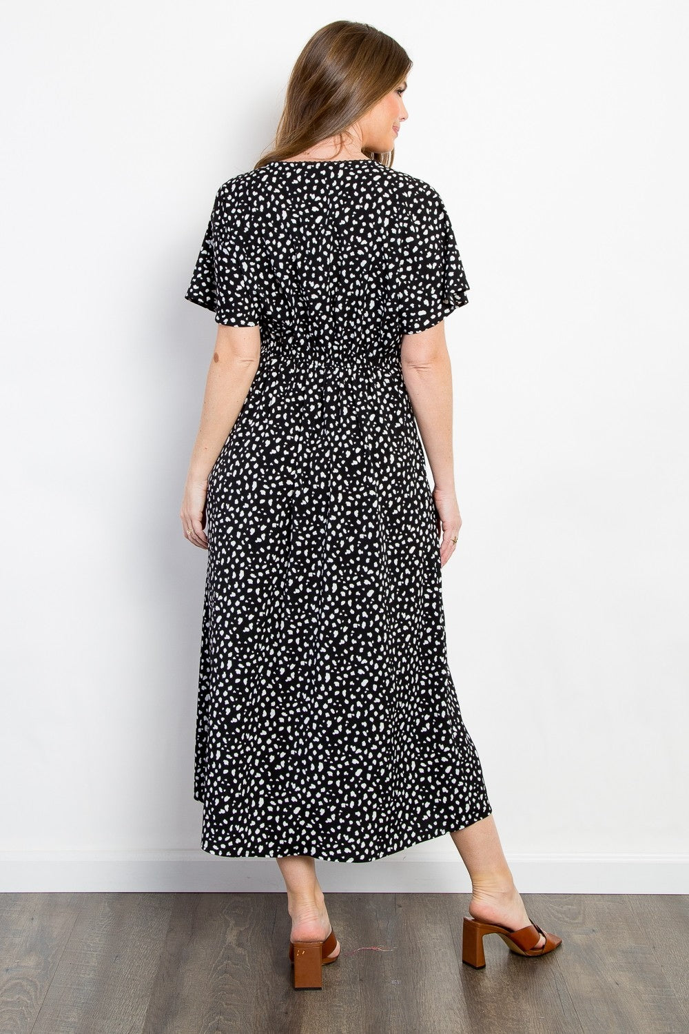 Be Stage A Blur Of Fun Smocked Waist Printed Dress