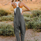 Double Take The Hot Shots Sleeveless V-Neck Pocketed Jumpsuit