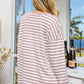 BiBi Born To Roam Striped Thumbhole Long Sleeve Top