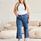 RFM Chloe Tummy Control High Waist Raw Hem Crop Jeans