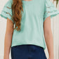 Olivia's Girls Flutter Sleeve T-Shirt