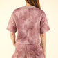 VERY J Comforted Soul Quilted Washed Crop Top and Shorts Set in Mauve