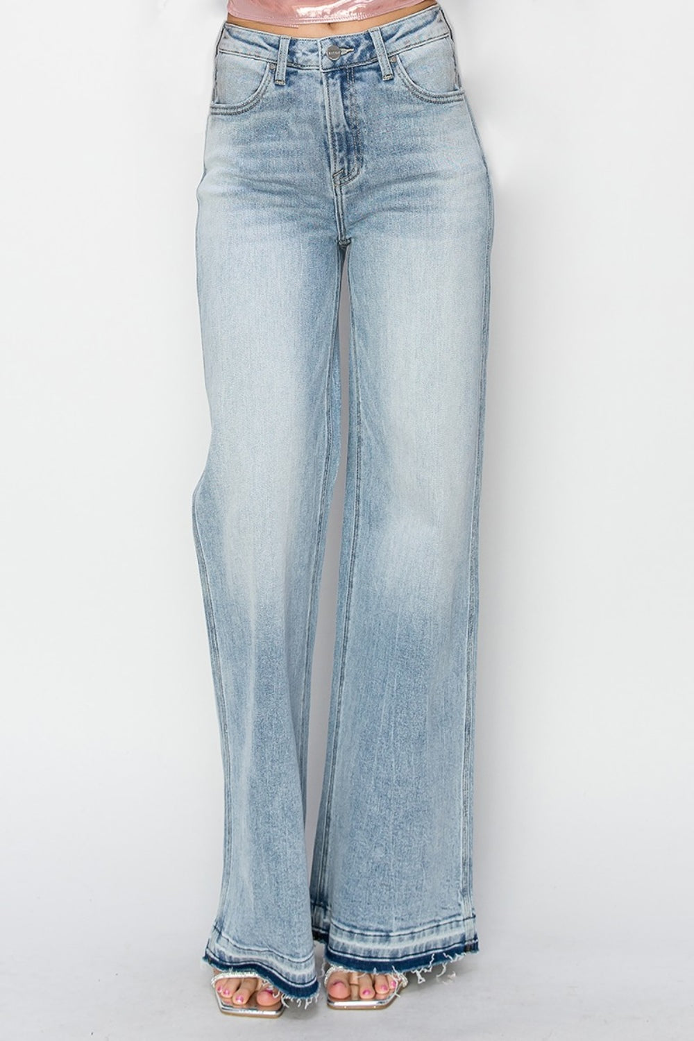 Risen Nadia High Rise Wide Leg Jeans
