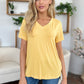 Basic Bae Bamboo All Day Long V-Neck High-Low T-Shirt