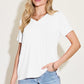 Basic Bae Bamboo All Day Long V-Neck High-Low T-Shirt