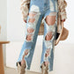 Litz La Andrea Frayed Cut Distressed Jeans