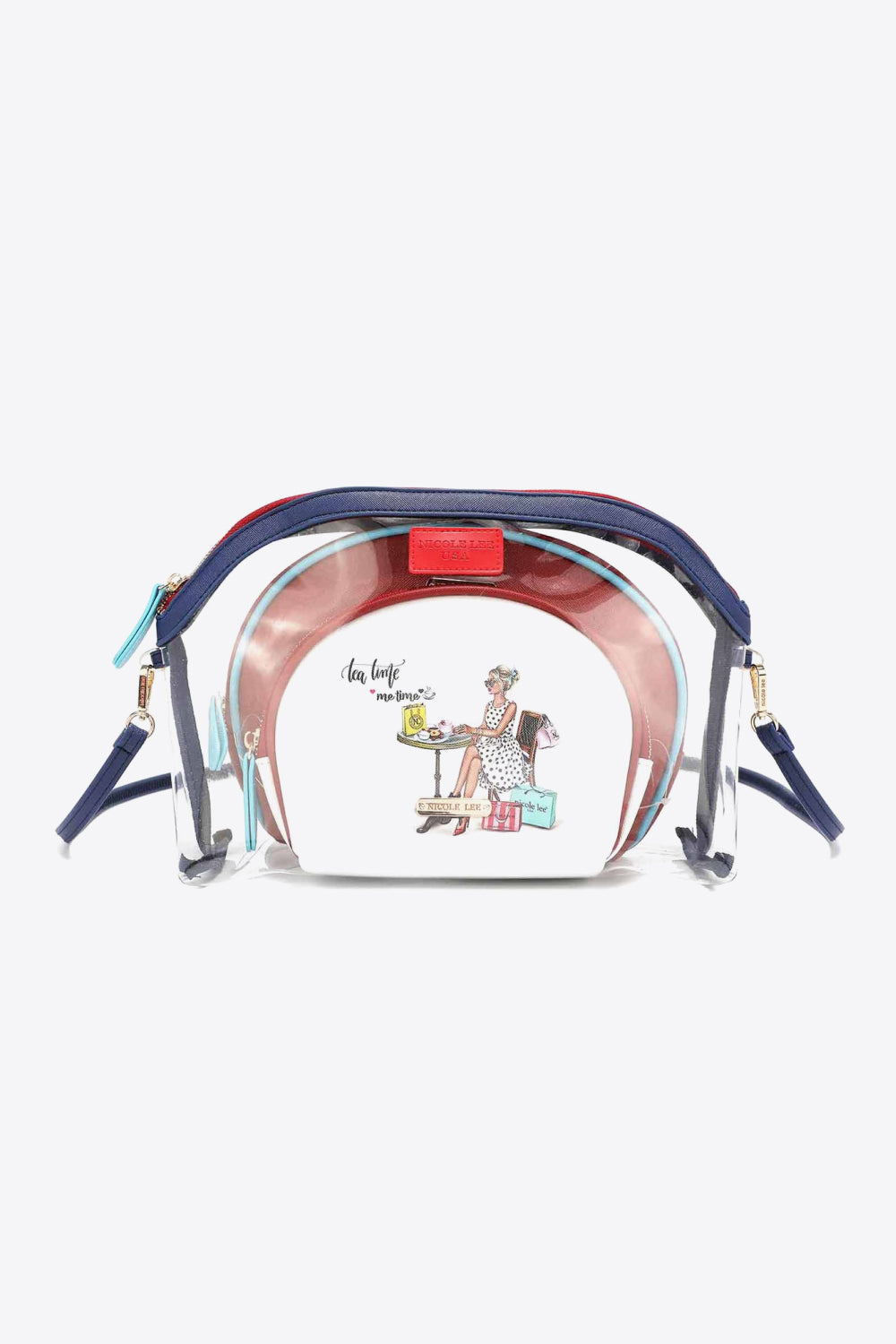 Nicole Lee USA Summer Days 3-Piece Patterned Crossbody Pouch