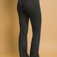 Love Tree First Class High Waist Flare Active Leggings with Side Pockets in Black